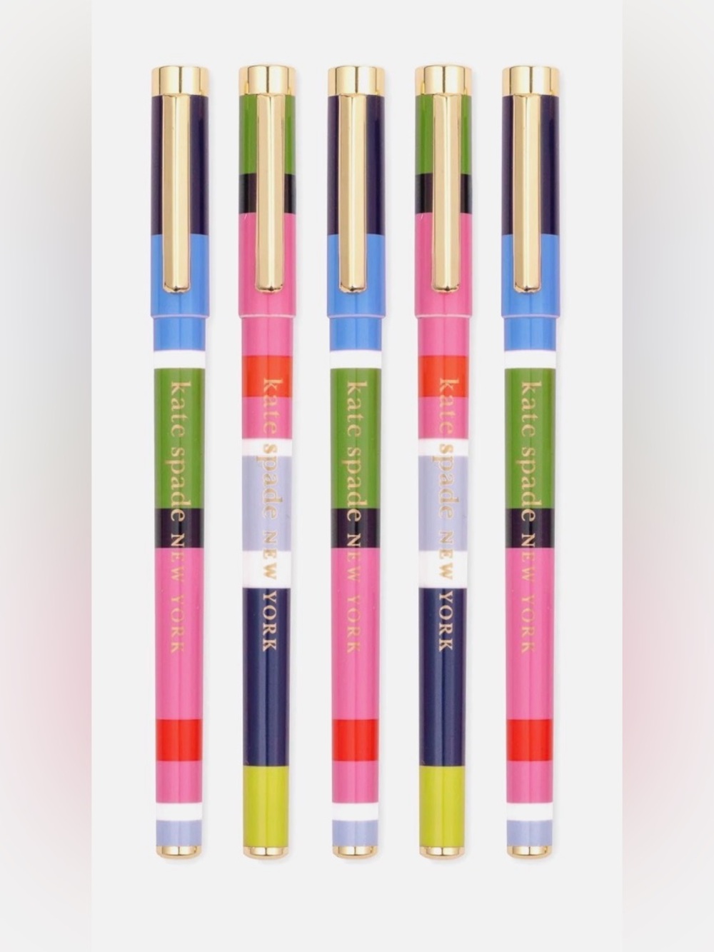 Kate Spade Sunny Day Stripe Fine Tip Pen Set
